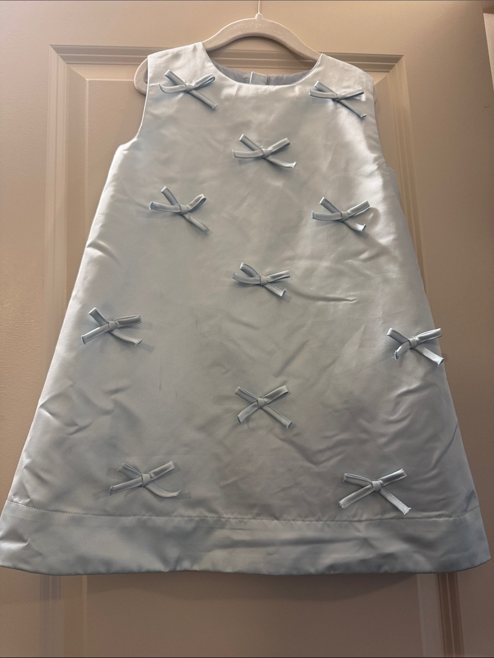 TBBC Grandoccasion Girls' Light Blue Sleeveless Dress with Back Zip
